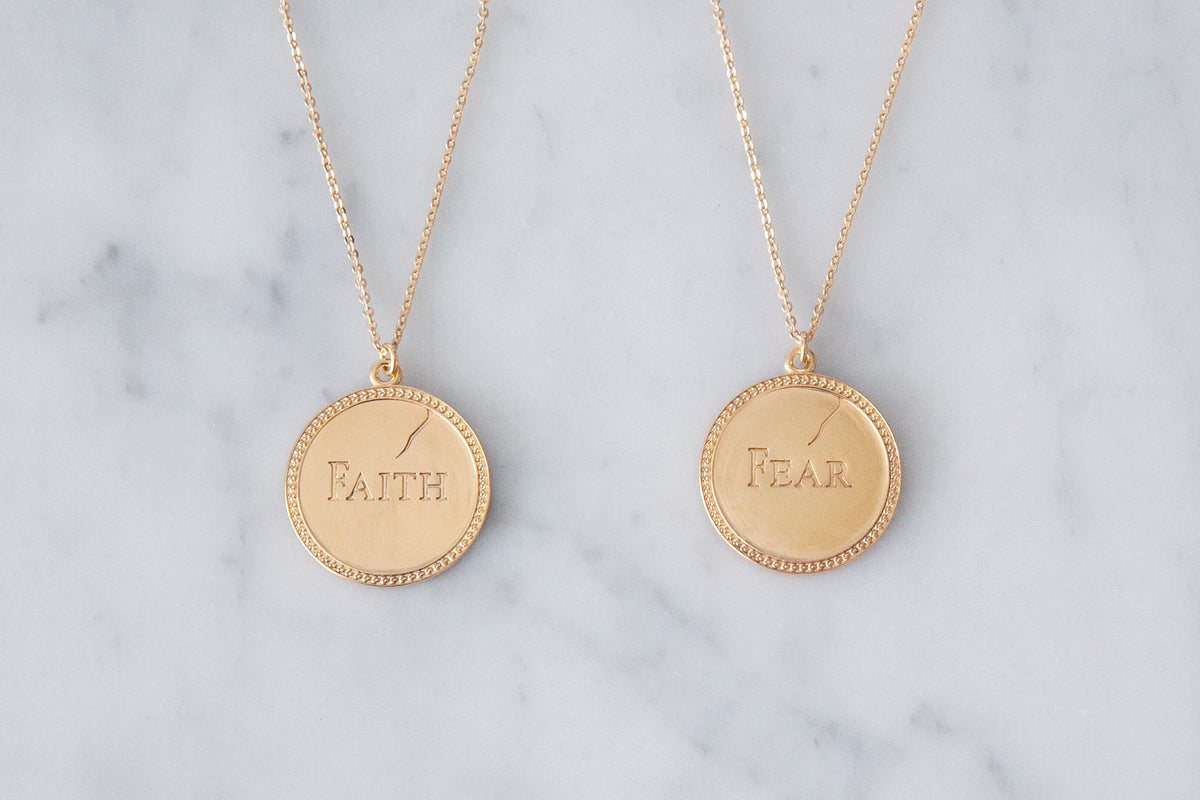 Love and Fear Coin Necklace - Monkee's of Athens